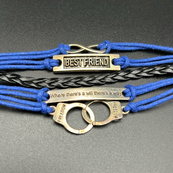 Handmade Best Friend Cord Bracelet - Picture 3 of 6